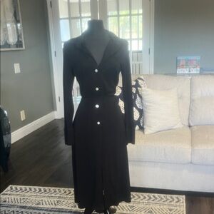 White House Black Market Black Long Sleeve Dress